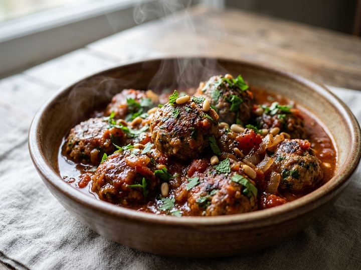 Lebanese Meatball Pot