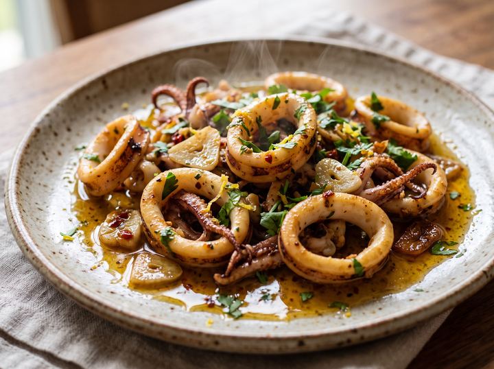 Lebanese Squid Stir-Fry 2