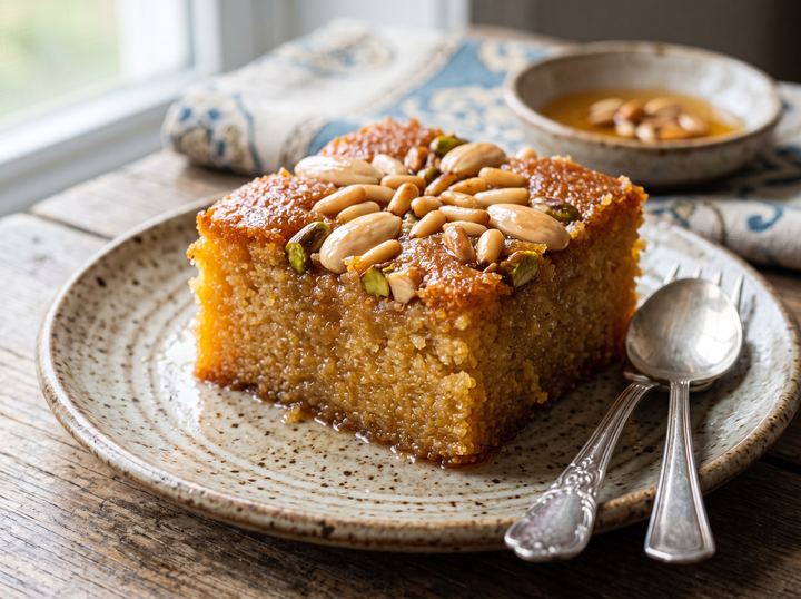 Lebanese Syrup Cake