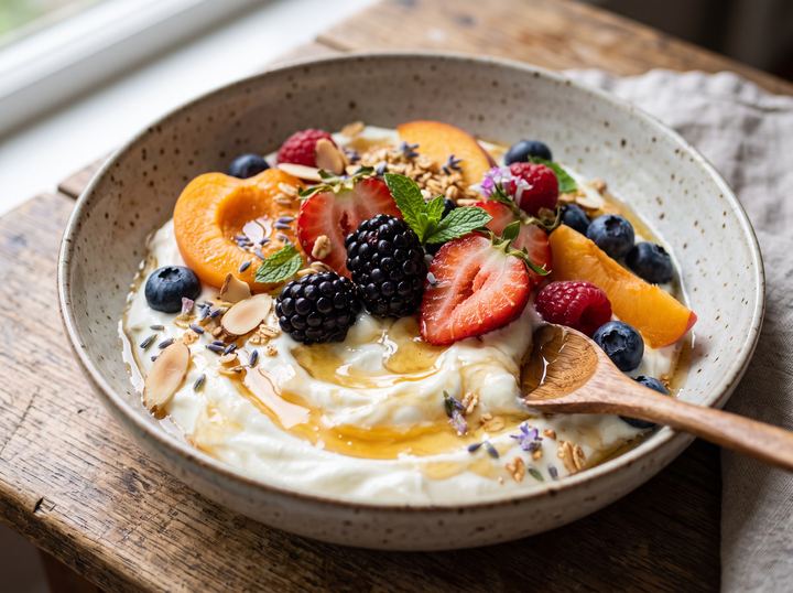 Yogurt with Honey & Seasonal Fruit
