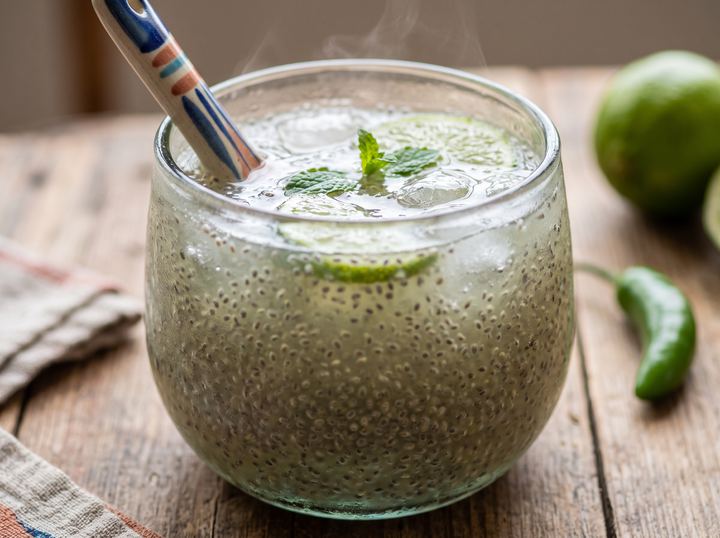 Agua de Chía con Limón