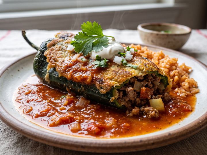 Chile Relleno de Picadillo
