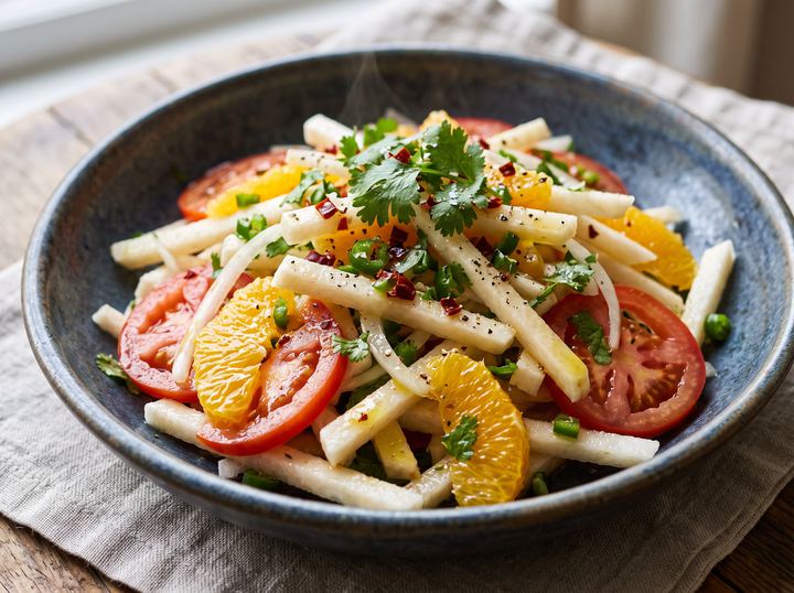 Ensalada de Jícama y Naranja