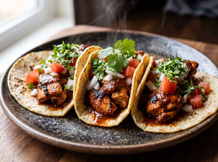 Tacos de Pollo Adobado