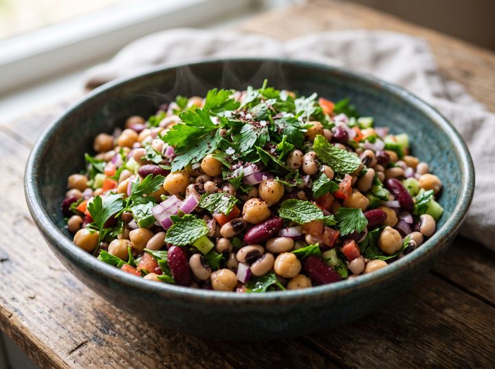 Middle Eastern Bean Salad 2