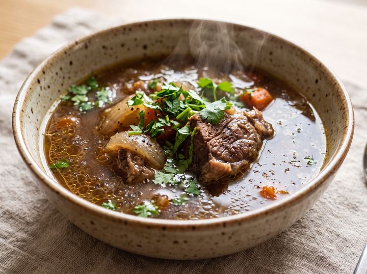 Middle Eastern Beef Broth Soup 2