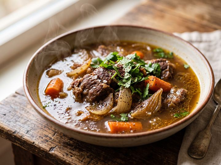 Middle Eastern Beef Broth Soup 3