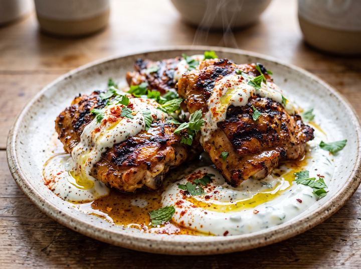 Middle Eastern Grilled Chicken Thighs