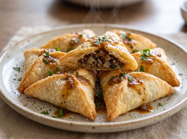 Middle Eastern Meat Pastry Bites