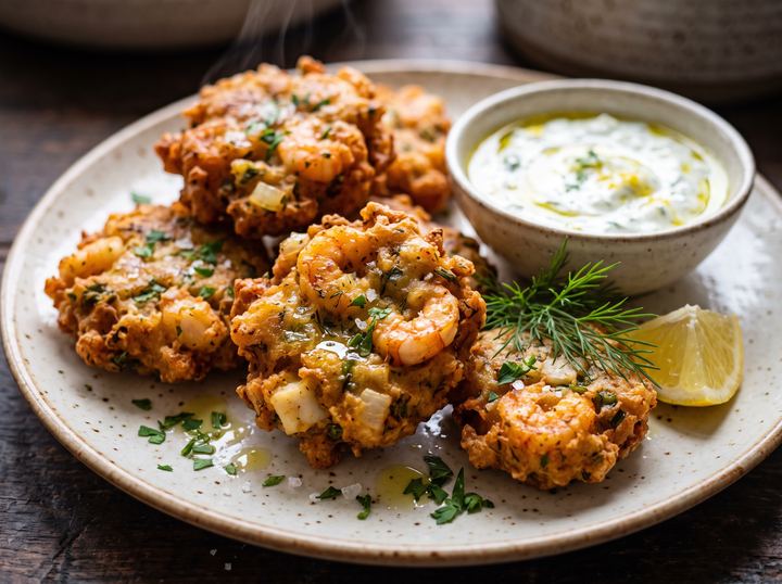 Middle Eastern Seafood Fritters