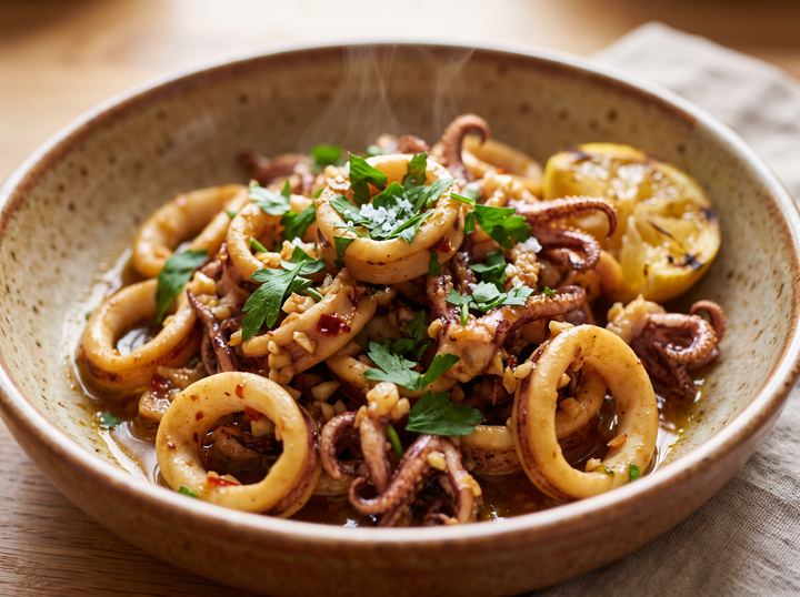 Middle Eastern Squid Stir-Fry 2
