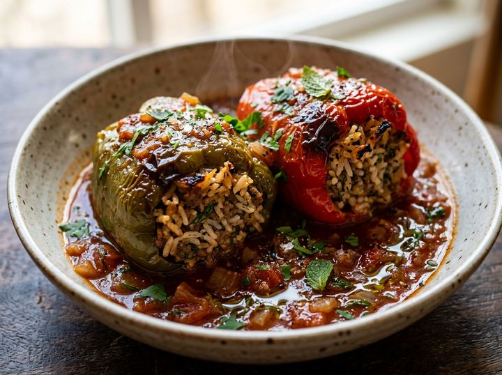 Middle Eastern Stuffed Peppers 2
