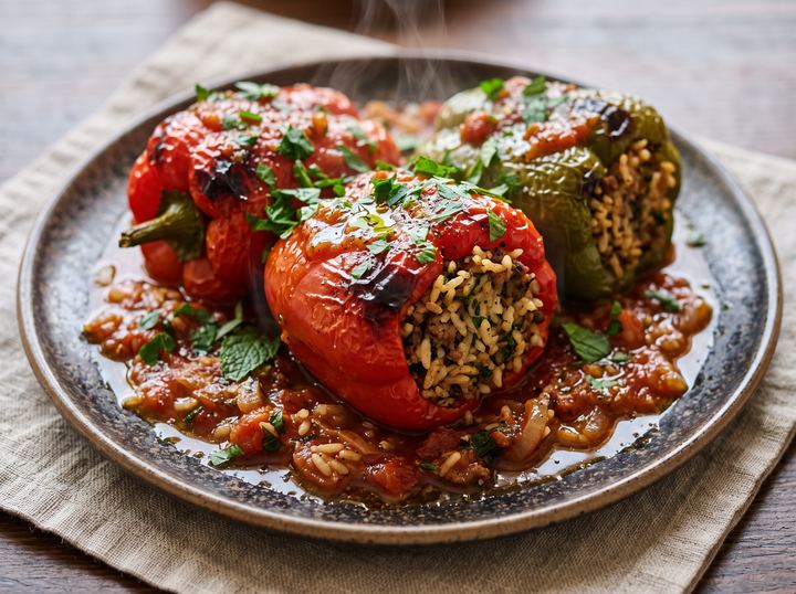 Middle Eastern Stuffed Peppers