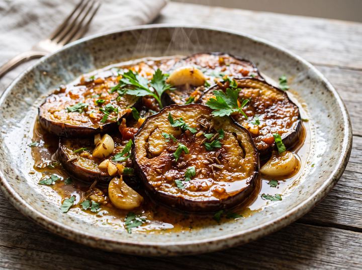 Fried Eggplant (Badenjan Mqali)