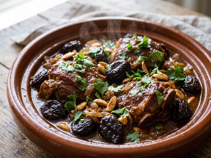 Lamb Tagine with Prunes and Almonds