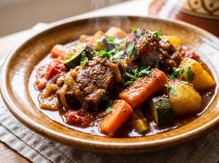 Lamb Tagine with Vegetables