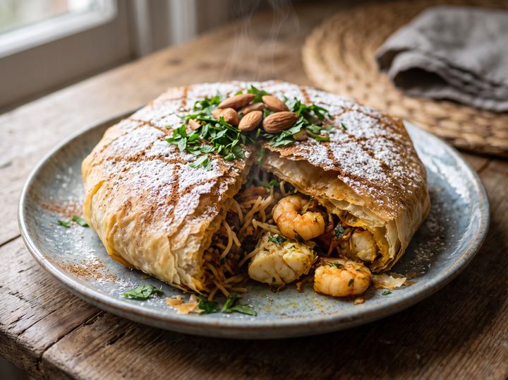 Seafood Pastilla