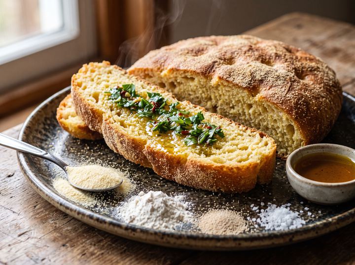 Semolina Bread (Khobz Smida)