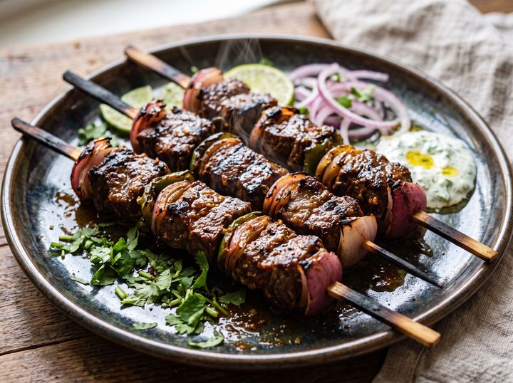 Pakistani Beef Skewers 2