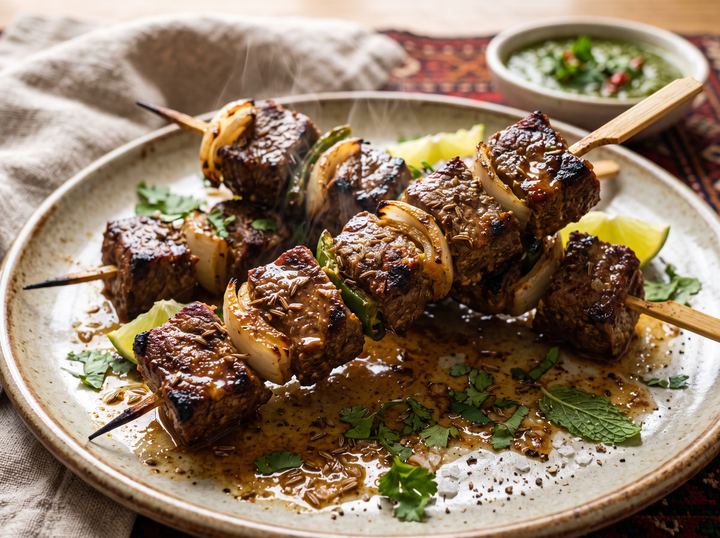 Pakistani Beef Skewers