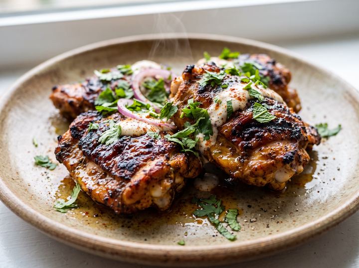 Pakistani Grilled Chicken Thighs 2