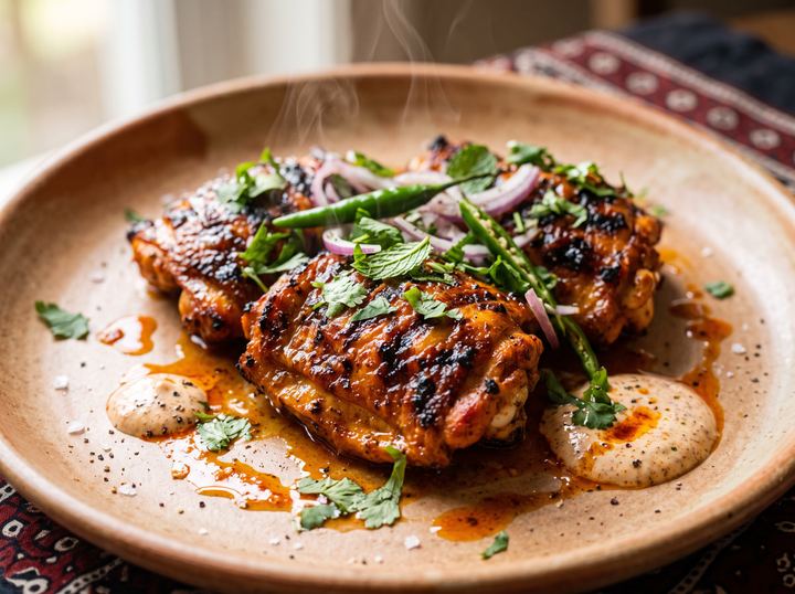 Pakistani Grilled Chicken Thighs