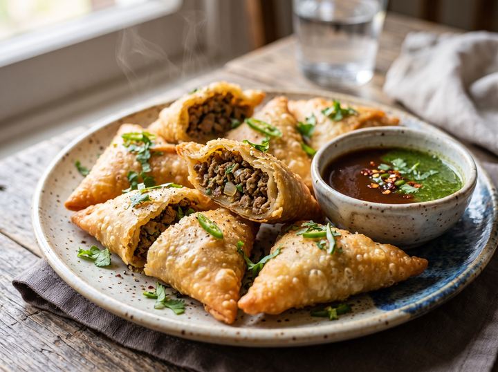 Pakistani Meat Pastry Bites