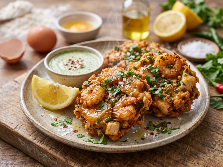 Pakistani Seafood Fritters 3