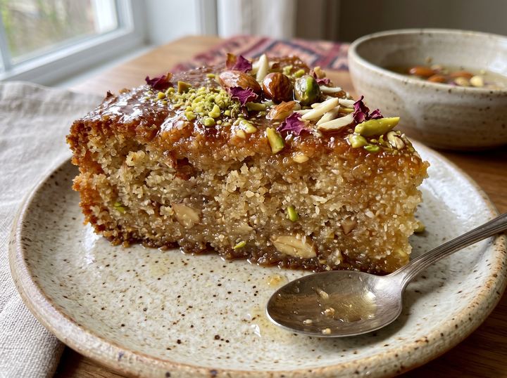Pakistani Syrup Cake