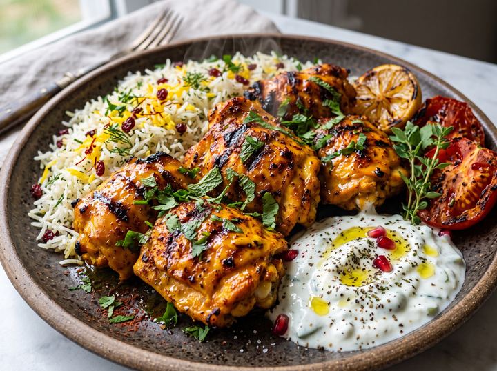 Persian Grilled Chicken Thighs