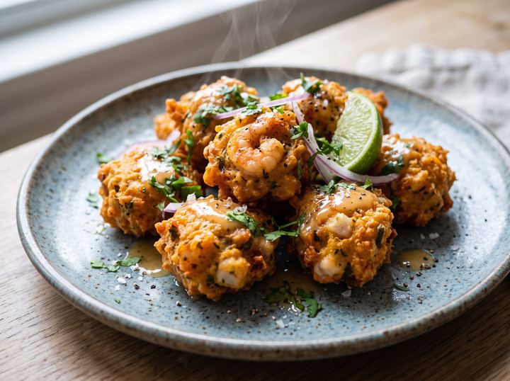 Peruvian Seafood Fritters