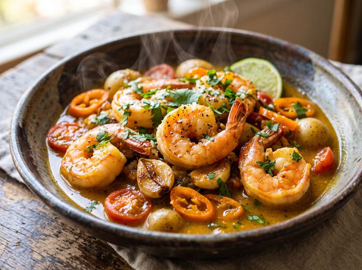 Peruvian Shrimp Pan