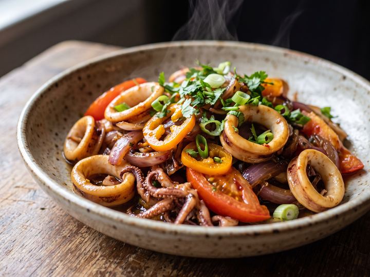 Peruvian Squid Stir-Fry 2