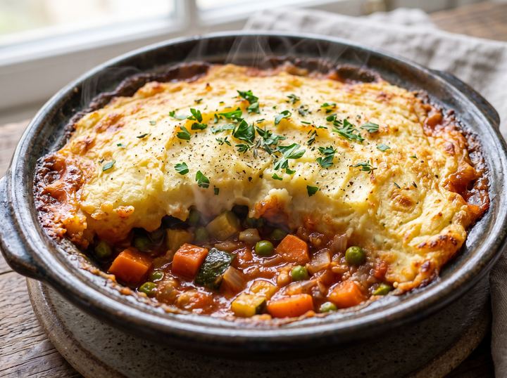 Empadão de Legumes com Puré
