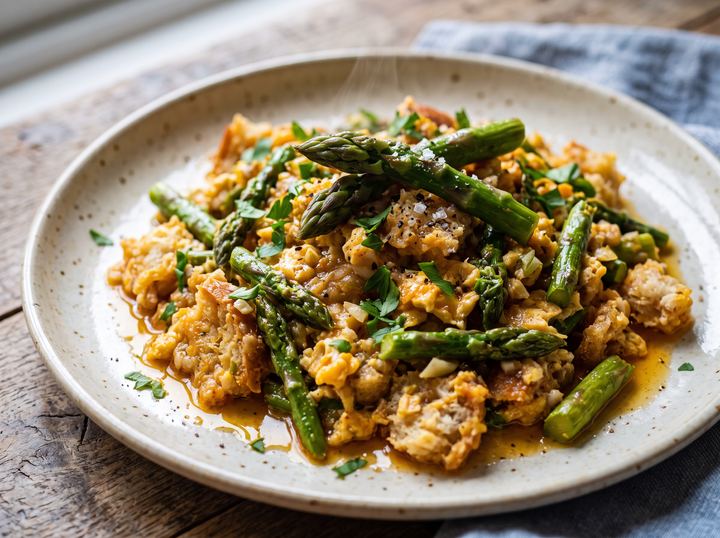 Migas de Espargos com Ovos
