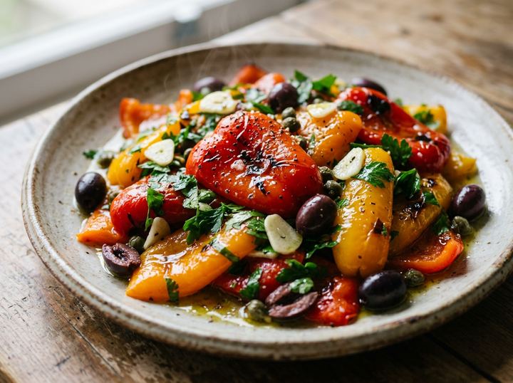 Salada de Pimentos Assados à Portuguesa