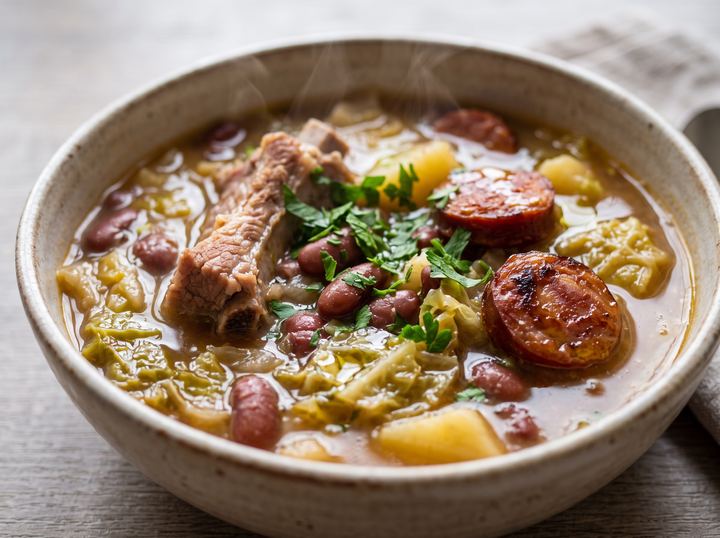Sopa de Feijão com Couve