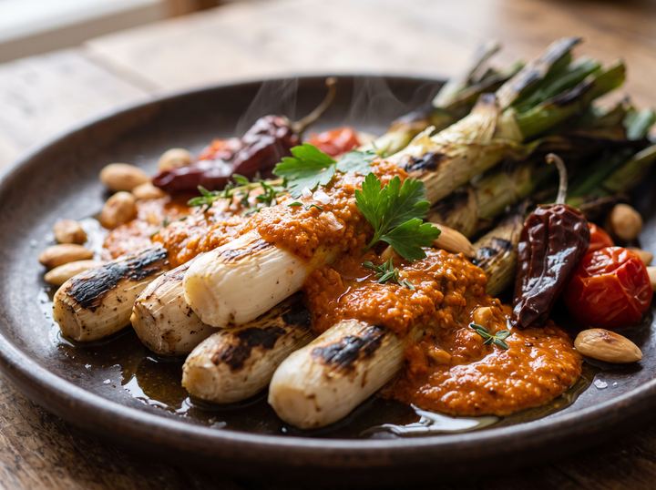 Calçots con Salsa Romesco