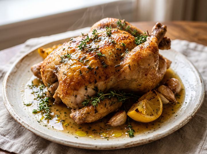 Pollo Asado al Limón y Tomillo