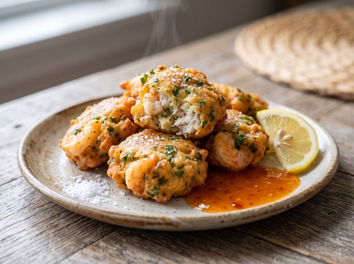 West African Seafood Fritters 2