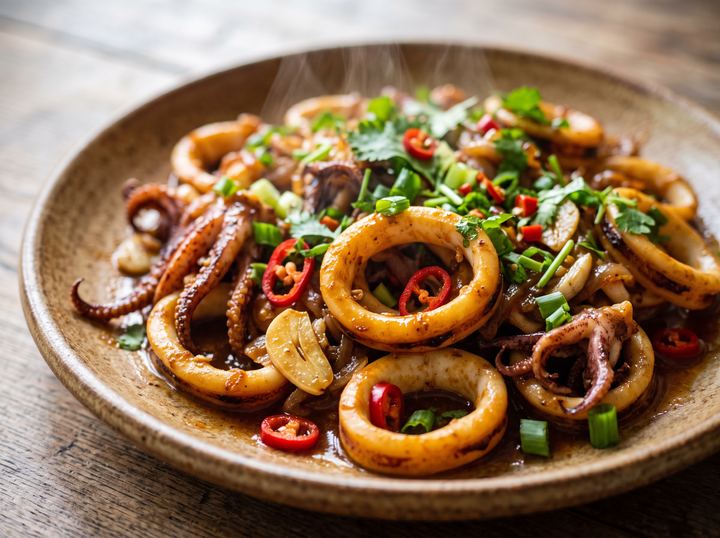 West African Squid Stir-Fry 2