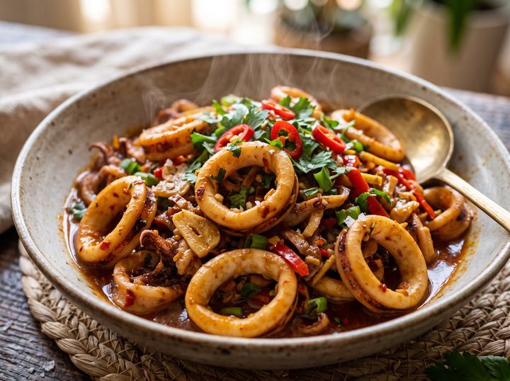 West African Squid Stir-Fry