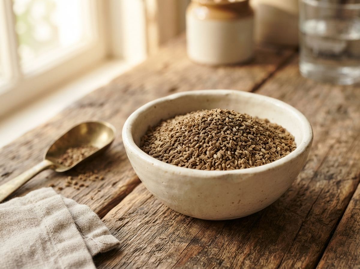 Ajwain as it appears in a working ComidaTime pantry.
