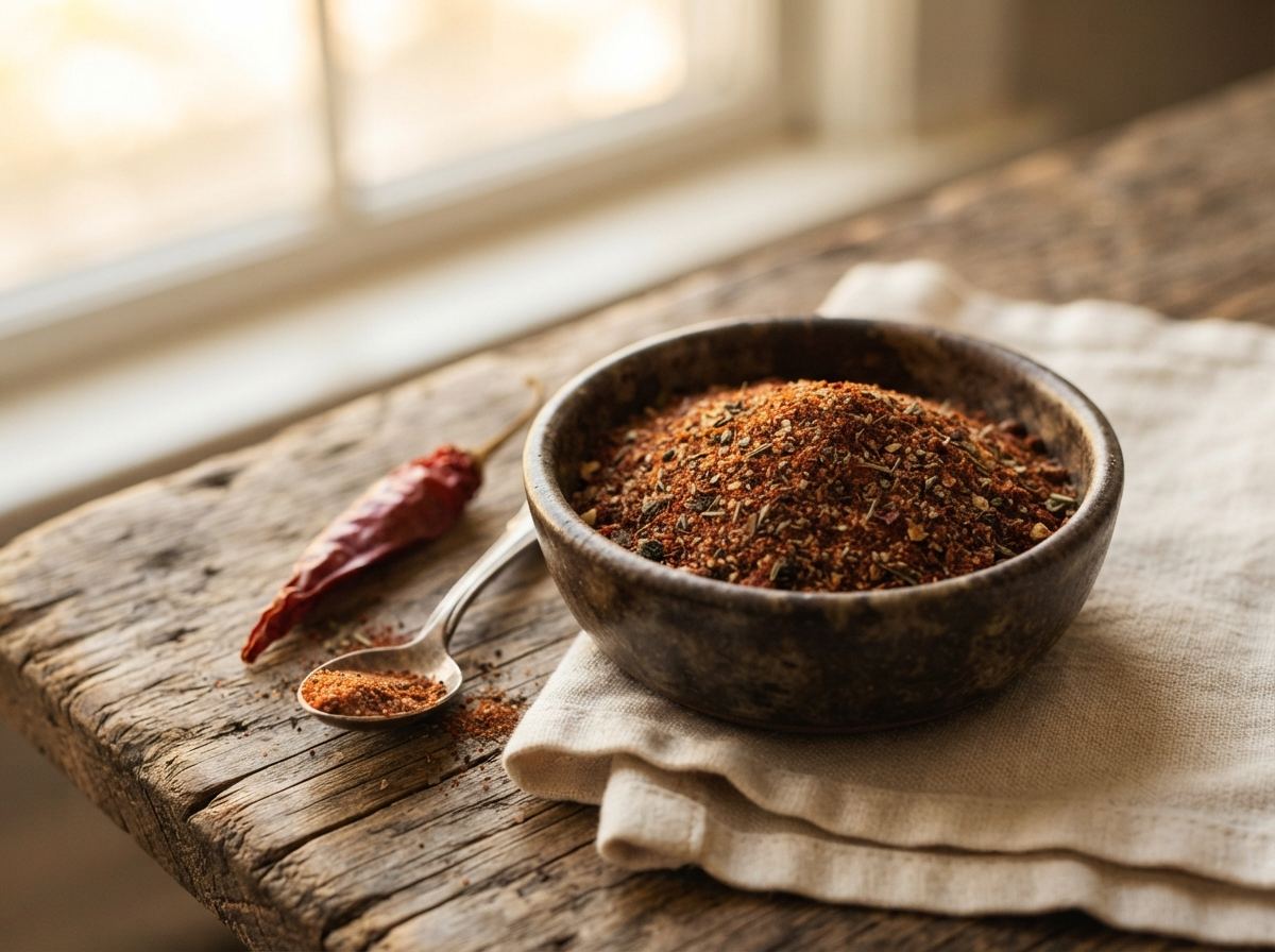Cajun seasoning as it appears in a working ComidaTime pantry.