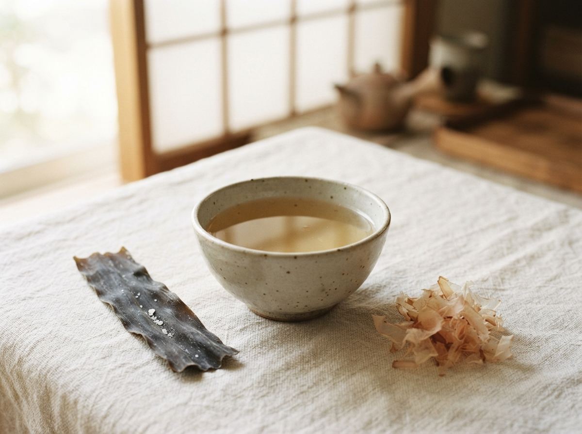 Dashi as it appears in a working ComidaTime pantry.