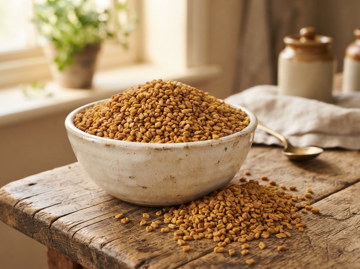 Fenugreek as it appears in a working ComidaTime pantry.
