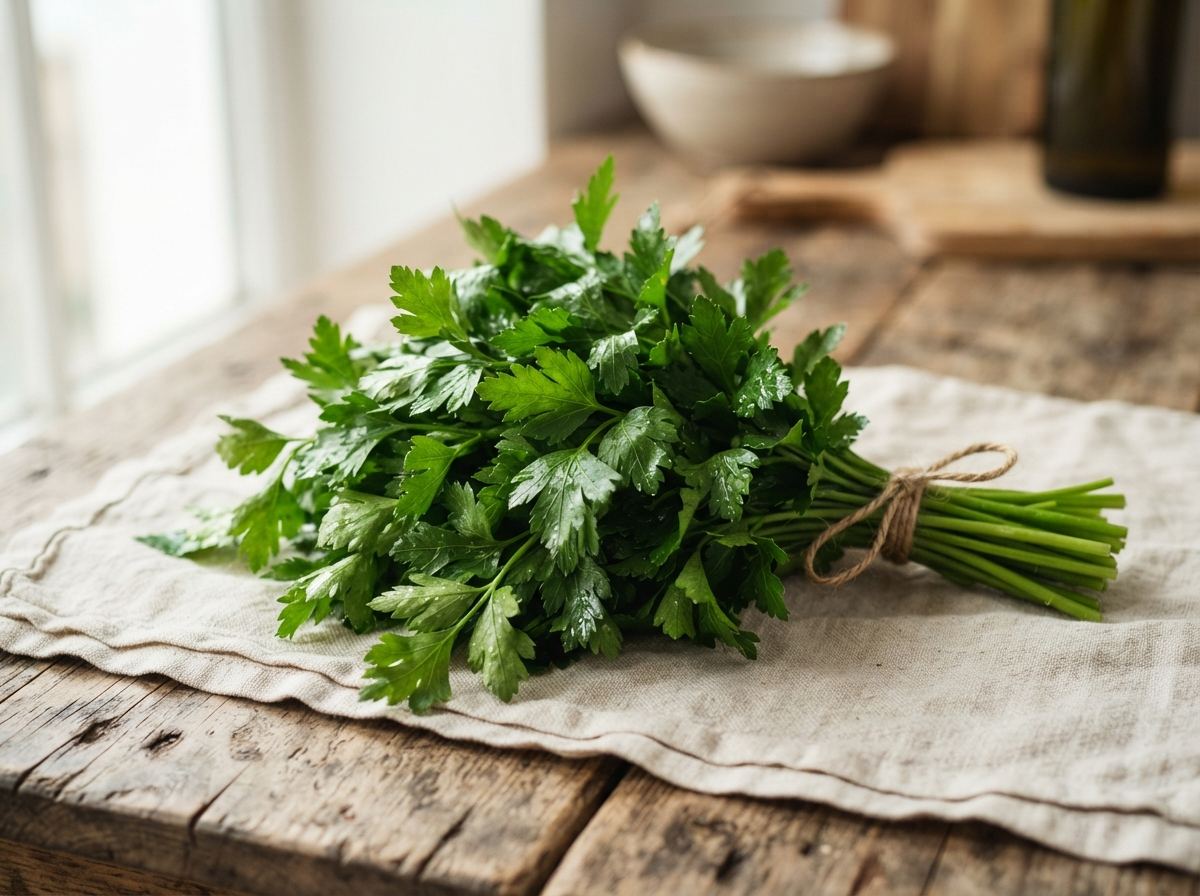 Flat-leaf parsley as it appears in a working ComidaTime pantry.