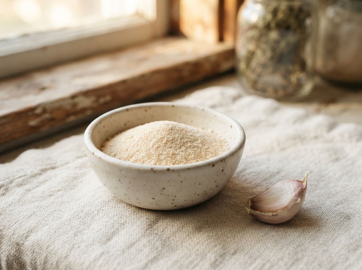 Garlic powder as it appears in a working ComidaTime pantry.