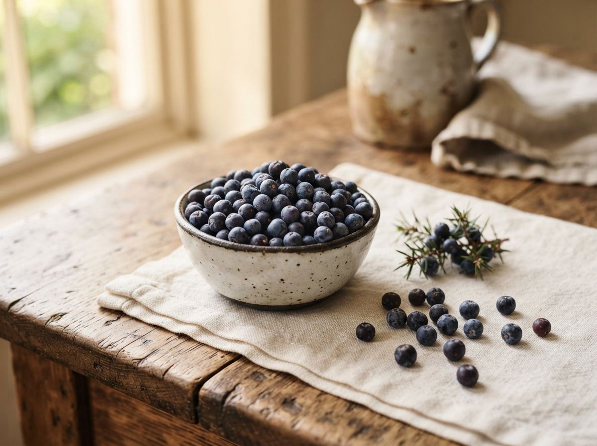 Juniper as it appears in a working ComidaTime pantry.