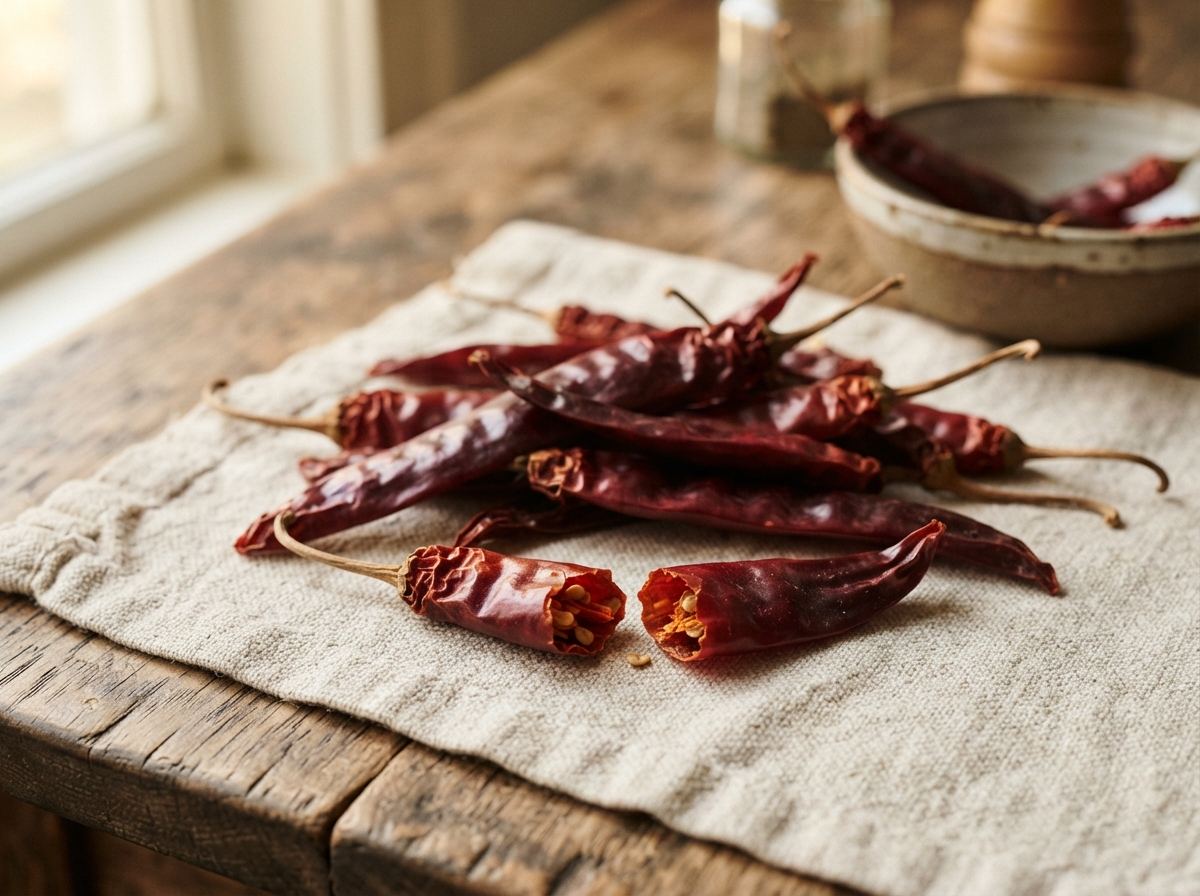 Kashmiri chile as it appears in a working ComidaTime pantry.